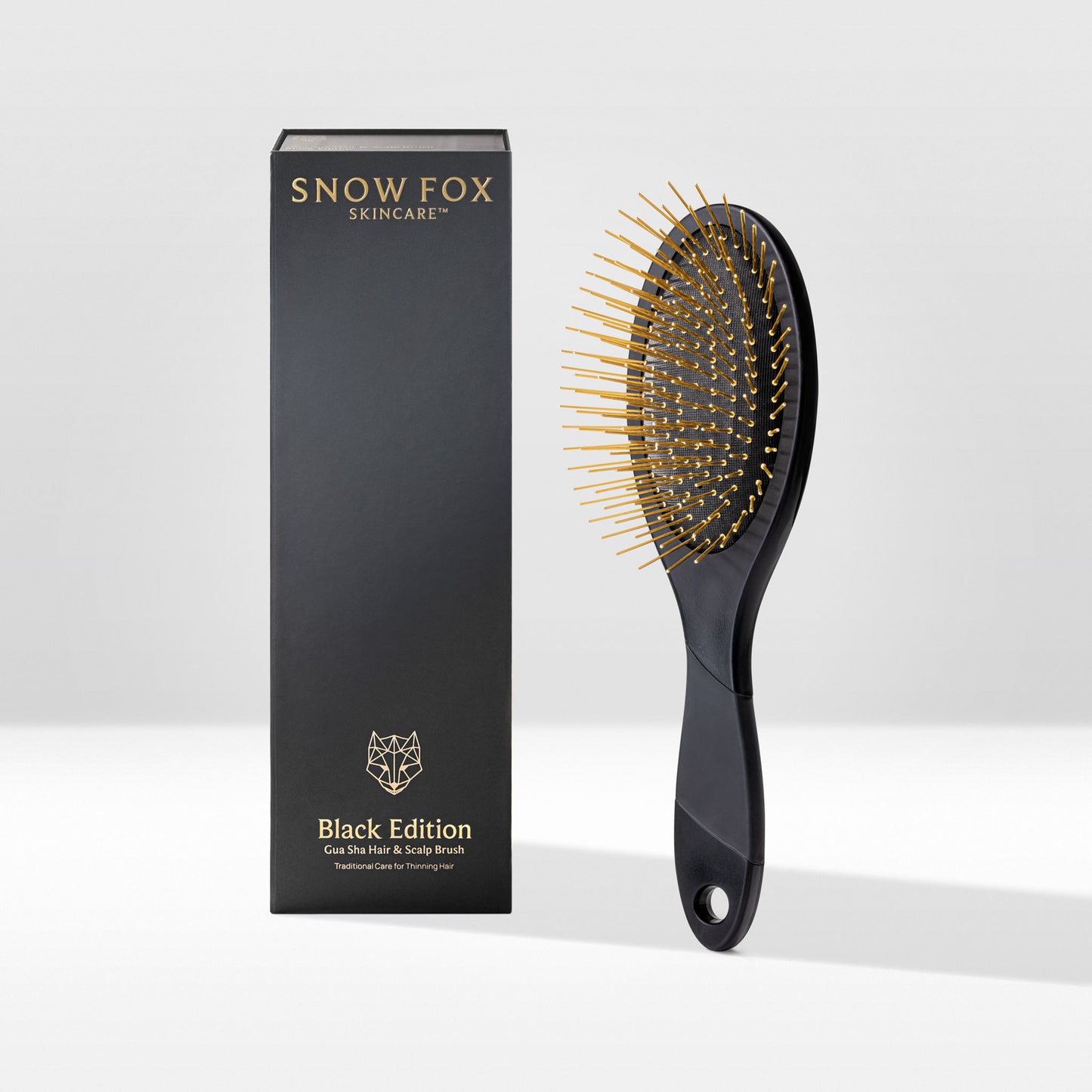 Gua Sha Hair & Scalp Brush - Black Edition