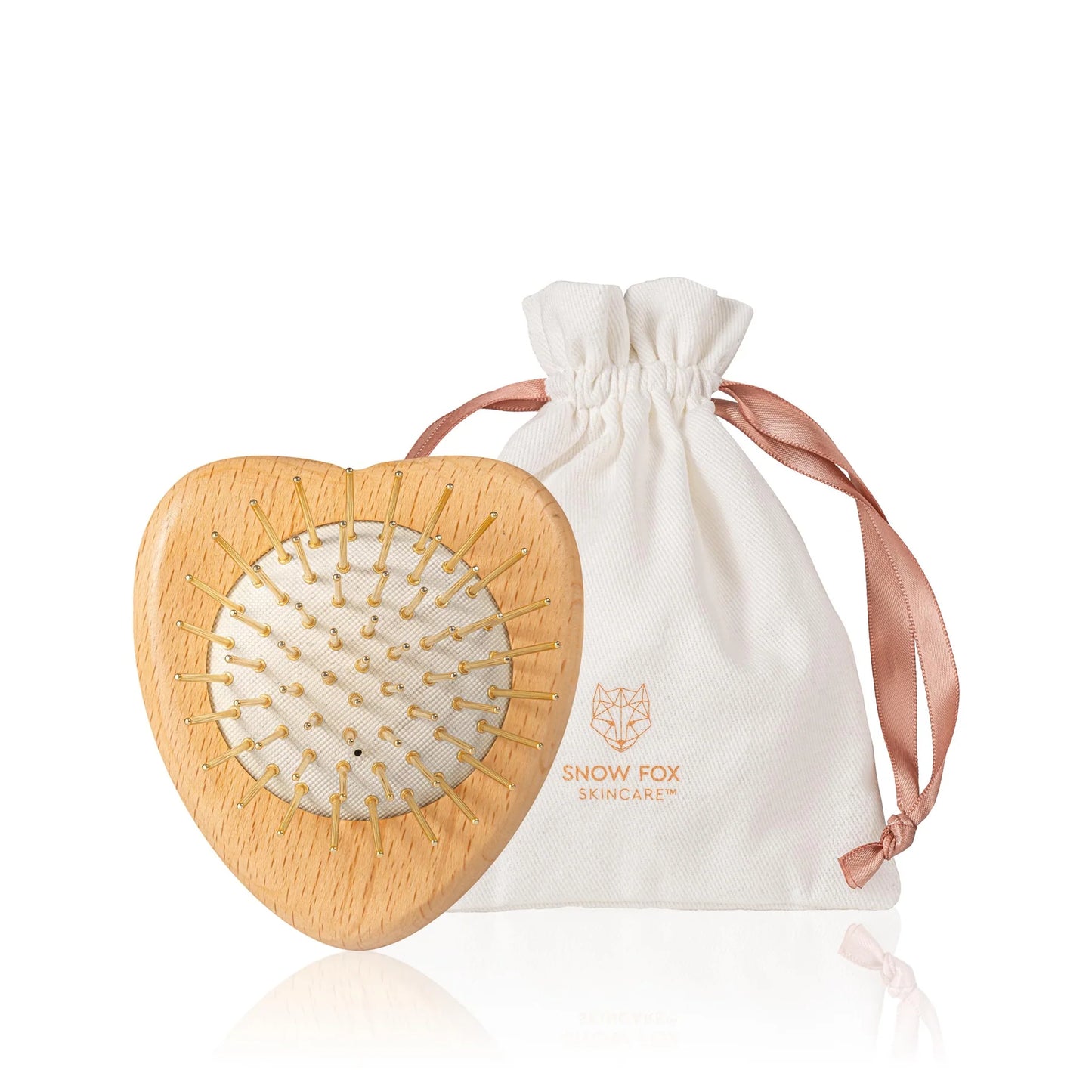 Gua Sha Hair & Scalp Brush: Love Heart Wooden Edition