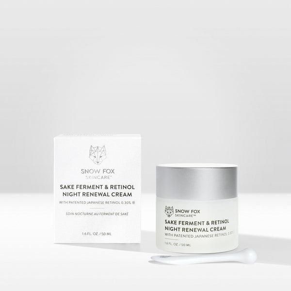 Sake Ferment & Retinol Night Renewal Cream | Snow Fox Skincare