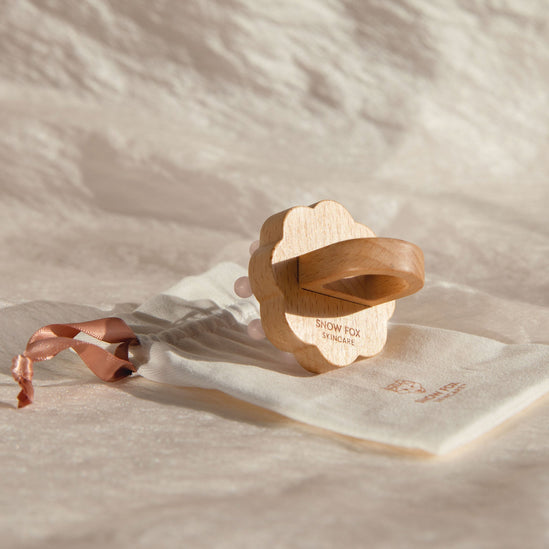 Rose Quartz Wood Massager